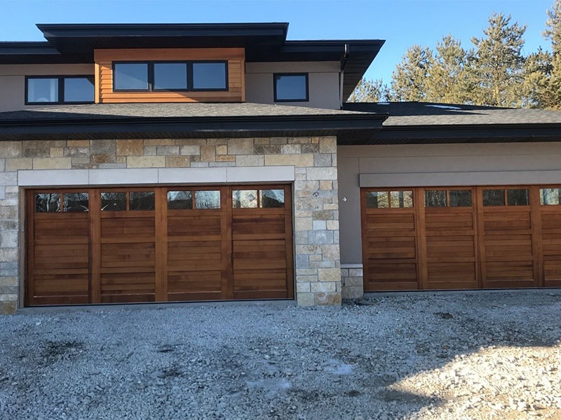 Modern Wood Garage Doors